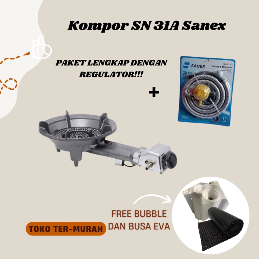 KOMPOR SANEX 31A TANPA BUBBLE