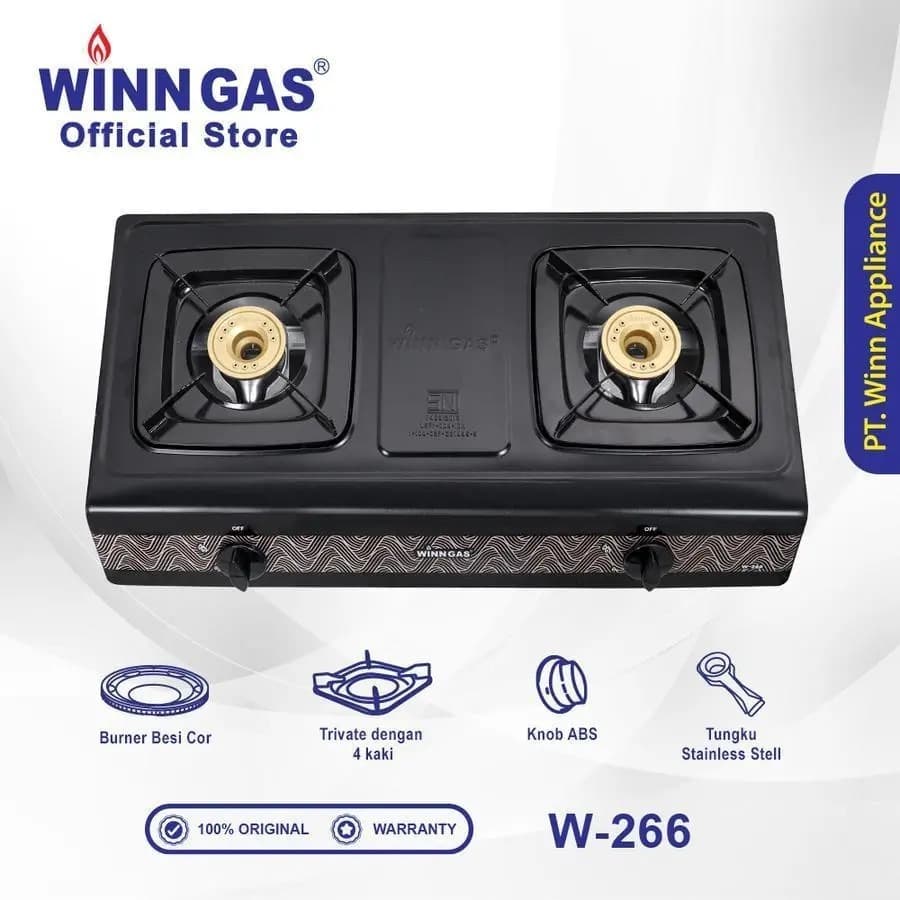 KOMPOR WINN 2 TUNGKU W-266 BLACK