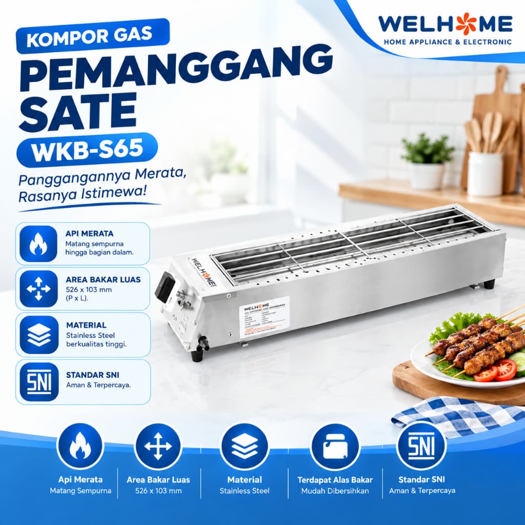 KOMPOR PANGGANG WELHOME 1TK WKB-S65