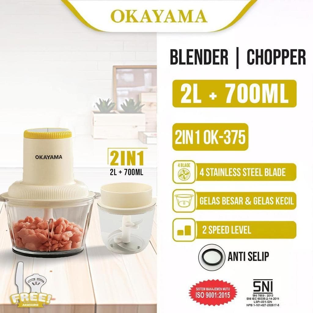 OKAYAMA CHOPPER 2IN1 OK-375