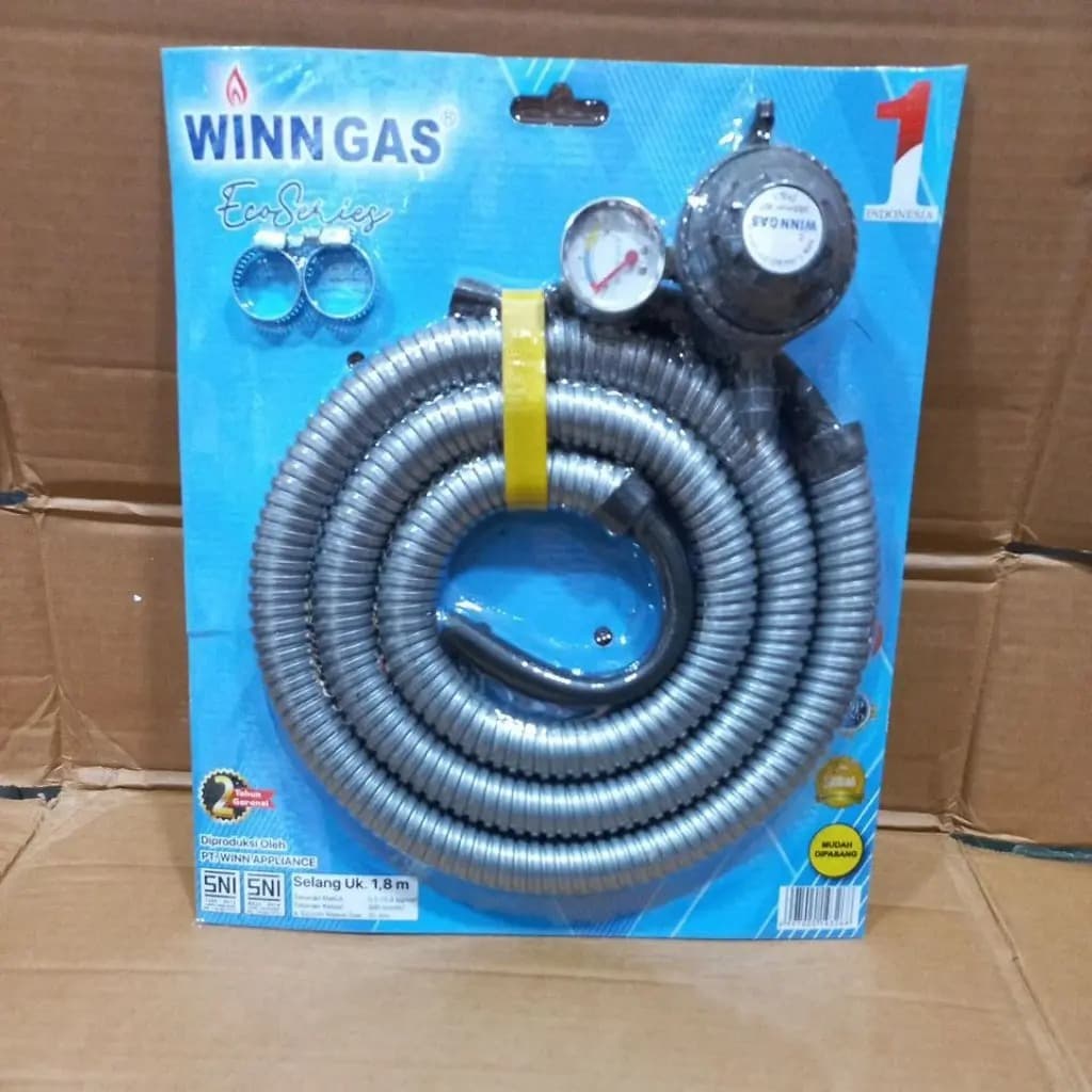 REGULATOR + SELANG WINN GAS 26 METER