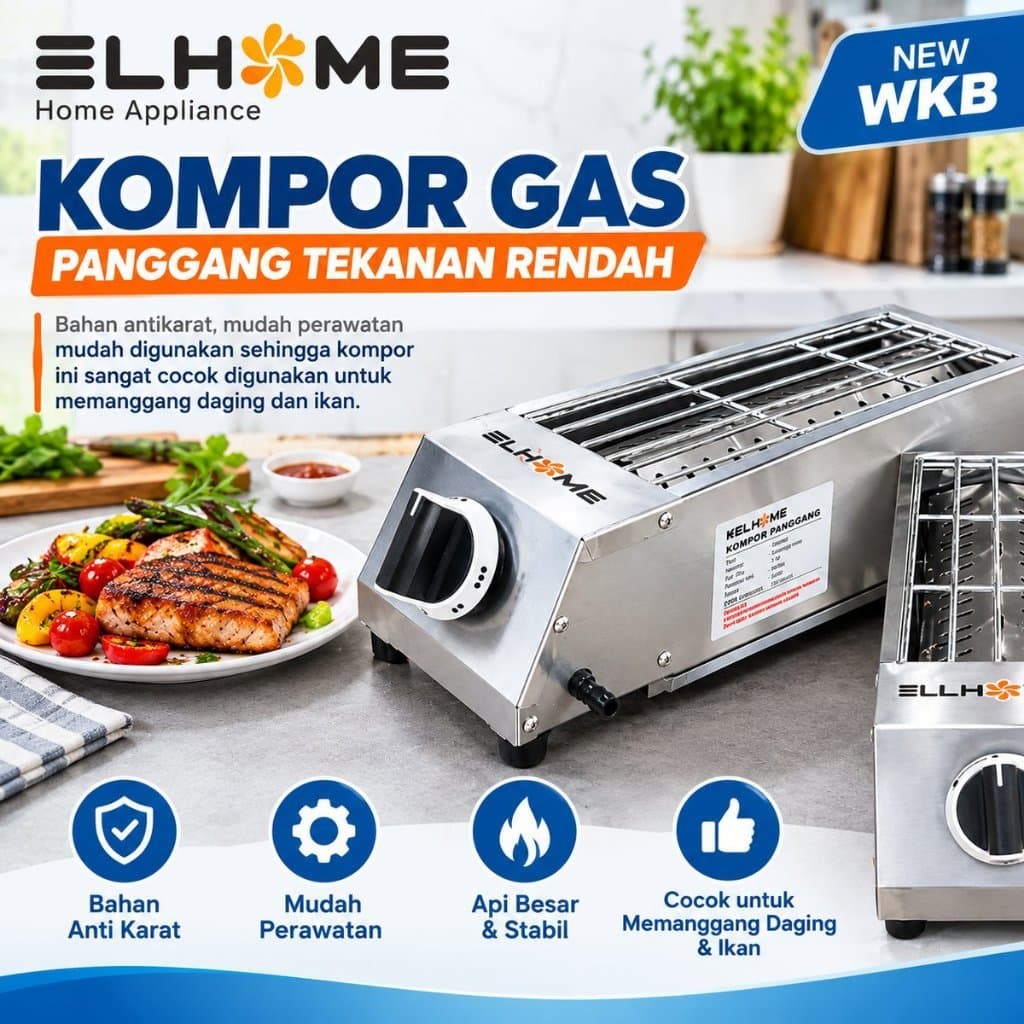 KOMPOR PANGGANG WELHOME 1TK WKB-S50