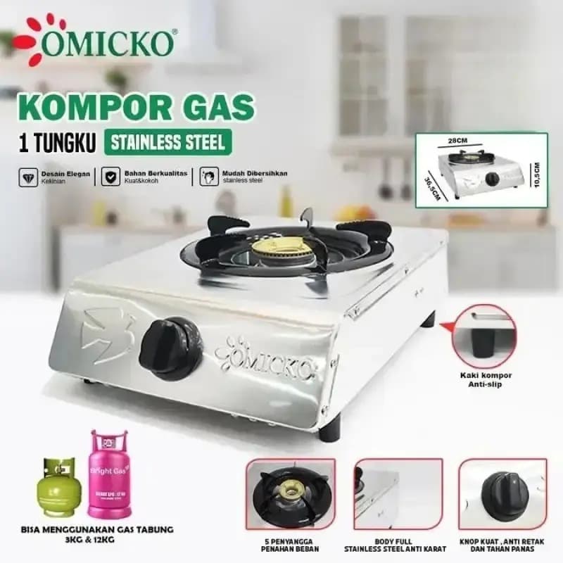 KOMPOR OMICKO 1 TUNGKU STAINLES
