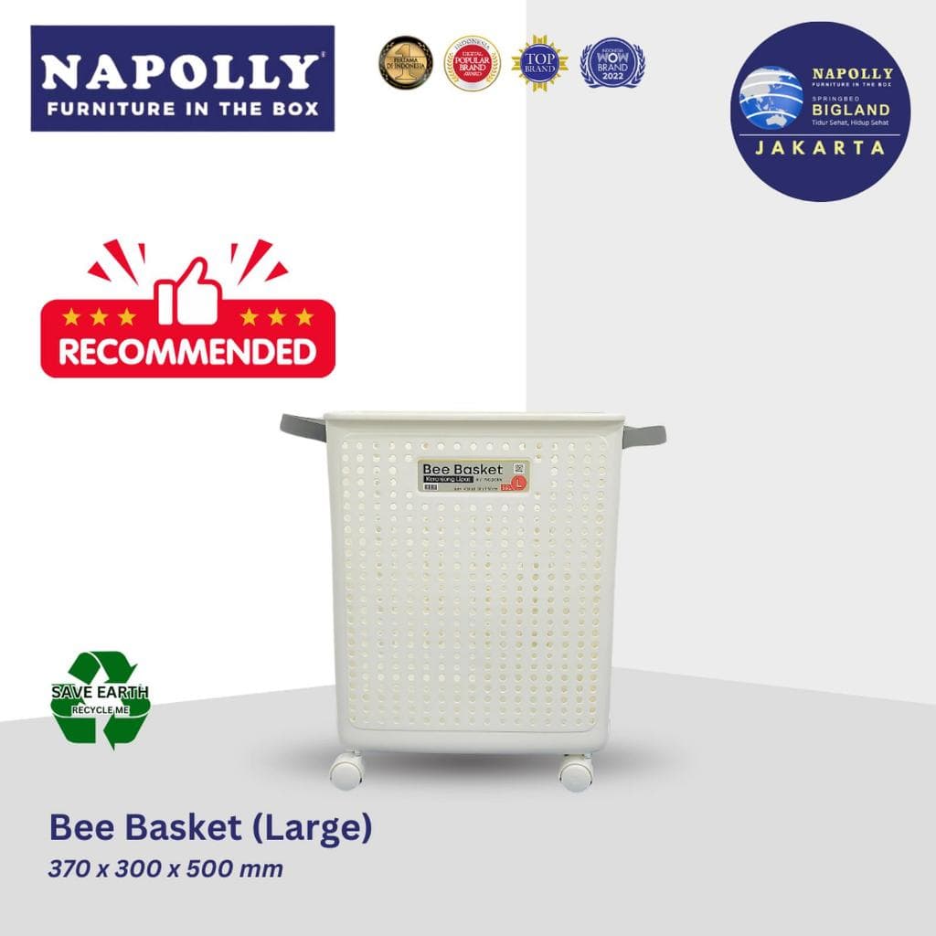 Keranjang Lipat Baju Laundry L