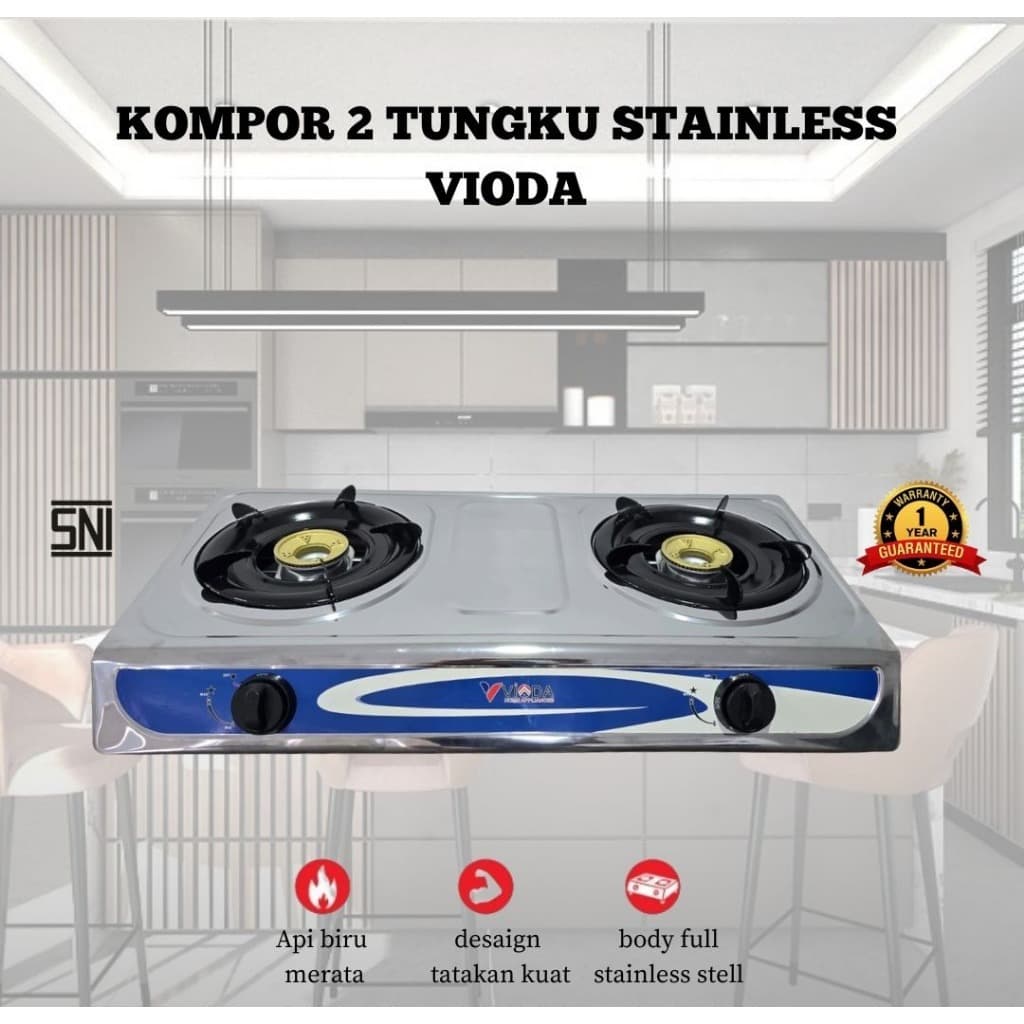 KOMPOR OMICKO 2 TUNGKU STAINLES